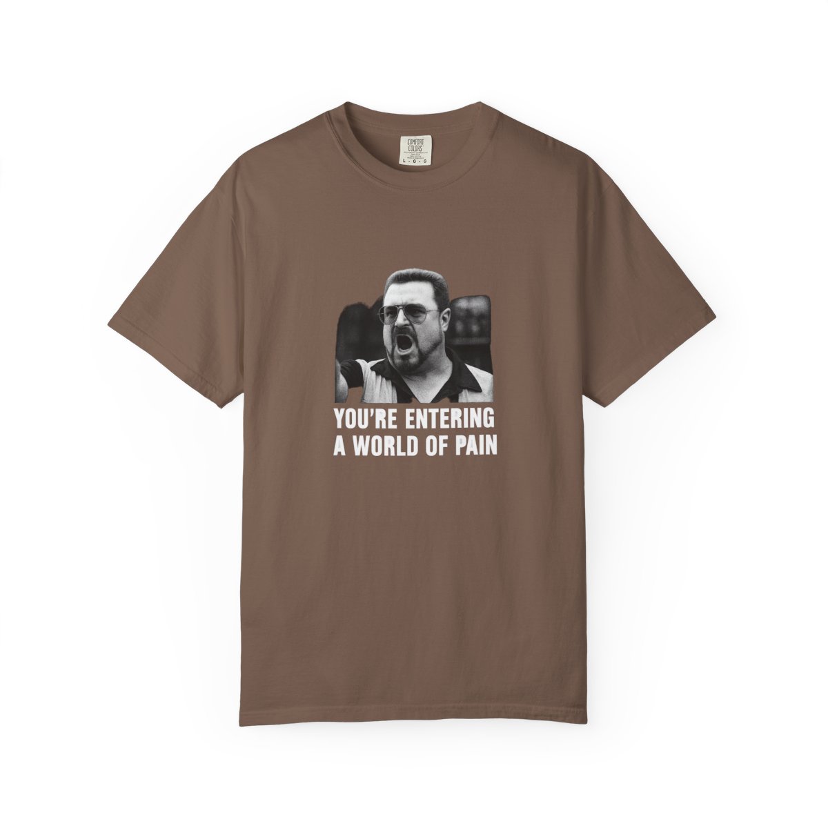 The Big Lebowski 'World of Pain' Bold T-Shirt - alternate angle 3, merchandise