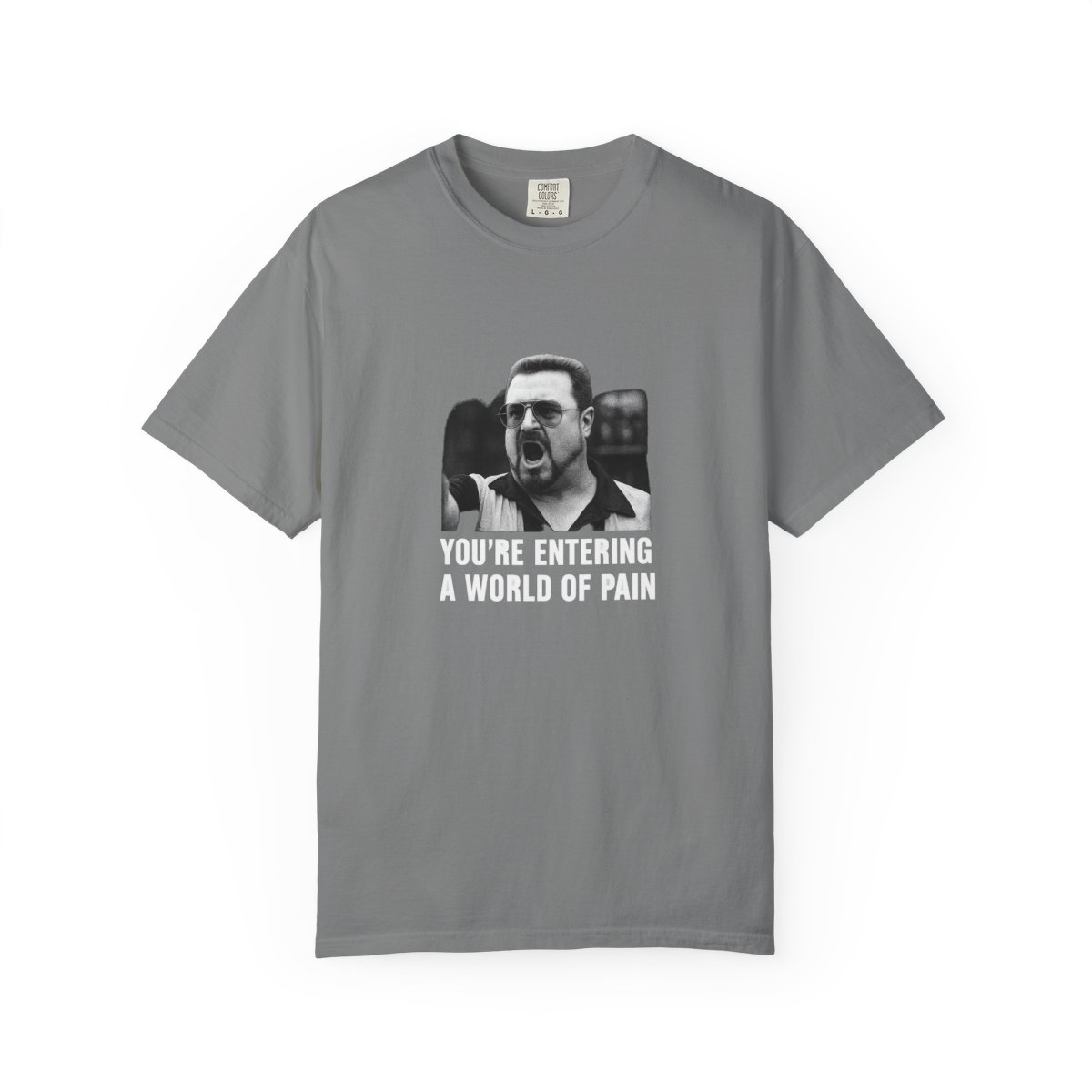 The Big Lebowski 'World of Pain' Bold T-Shirt - alternate angle 5, merchandise