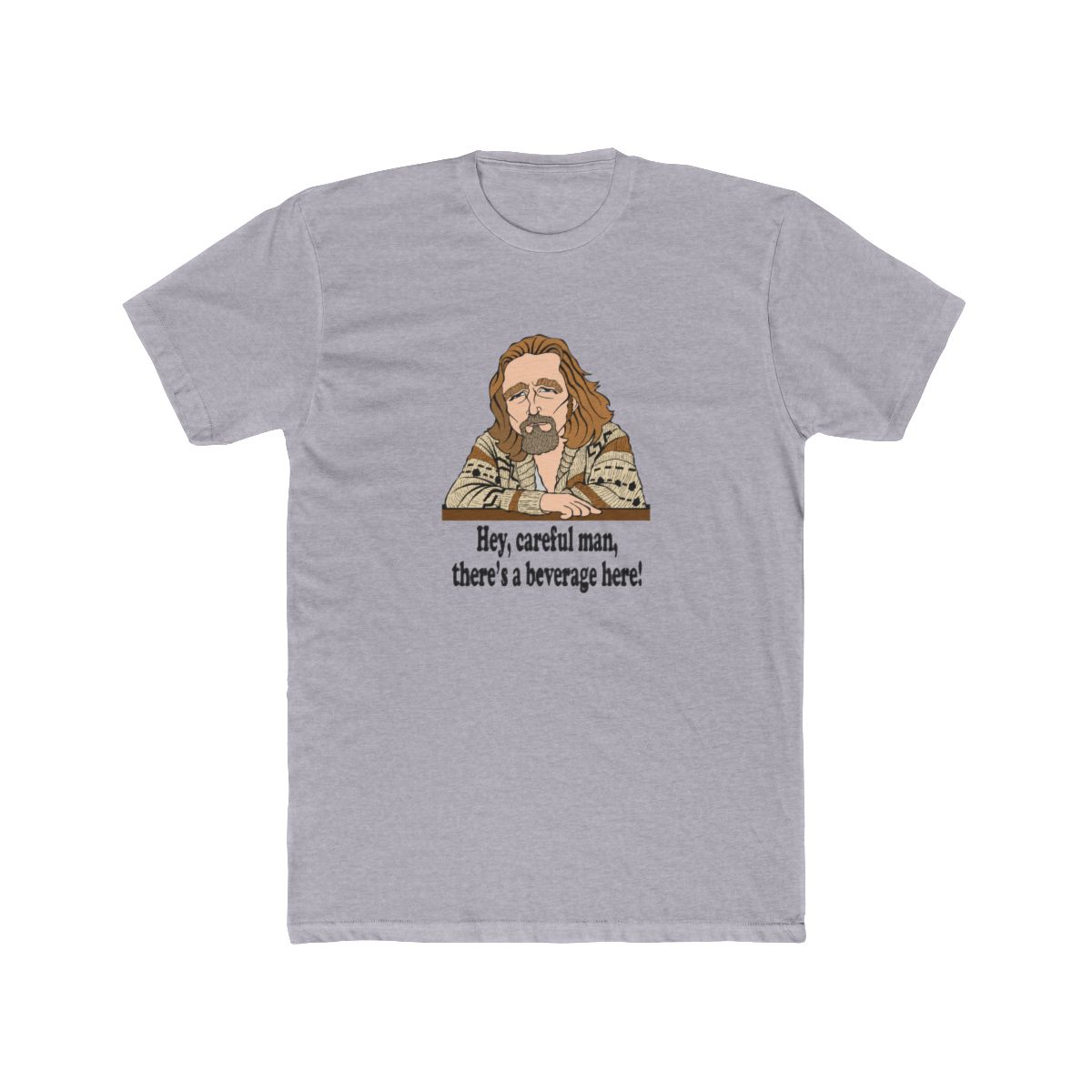 The Big Lebowski Fan Art T Shirt - Dude Abides Movie Gift - alternate angle 2, merchandise