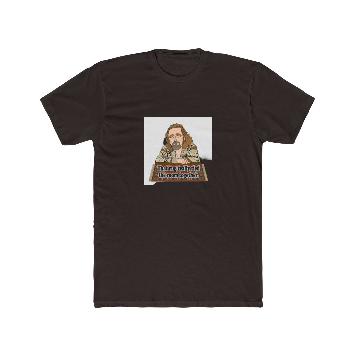The Big Lebowski Dude Abides Fan Art T Shirt - Movie Buff Gift - alternate angle 2, merchandise