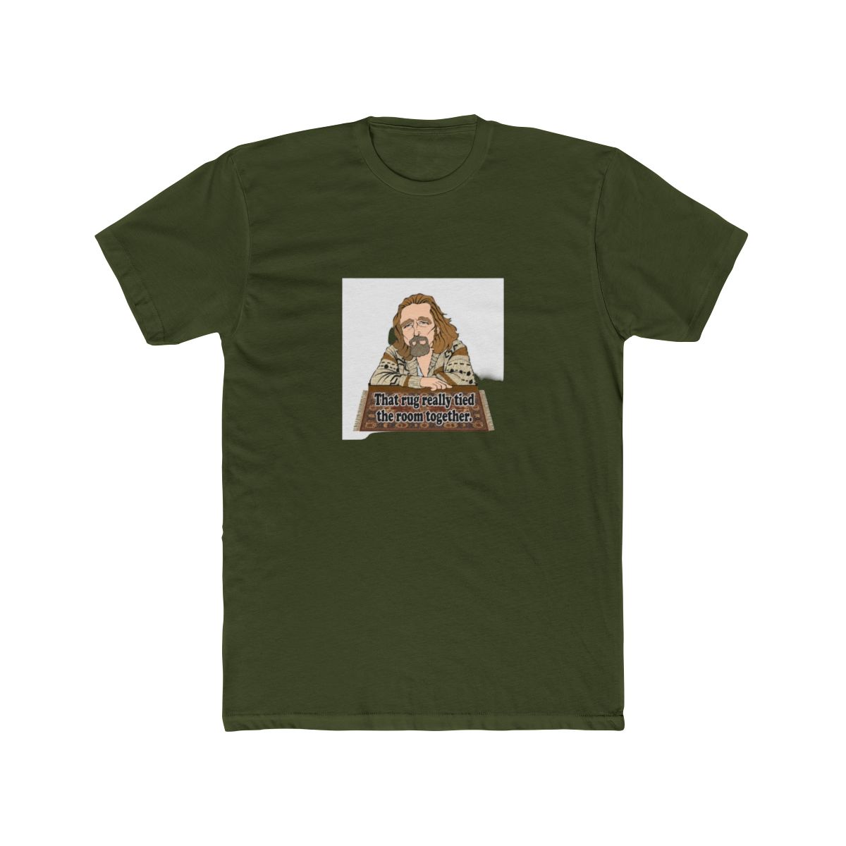 The Big Lebowski Dude Abides Fan Art T Shirt - Movie Buff Gift - alternate angle 5, merchandise