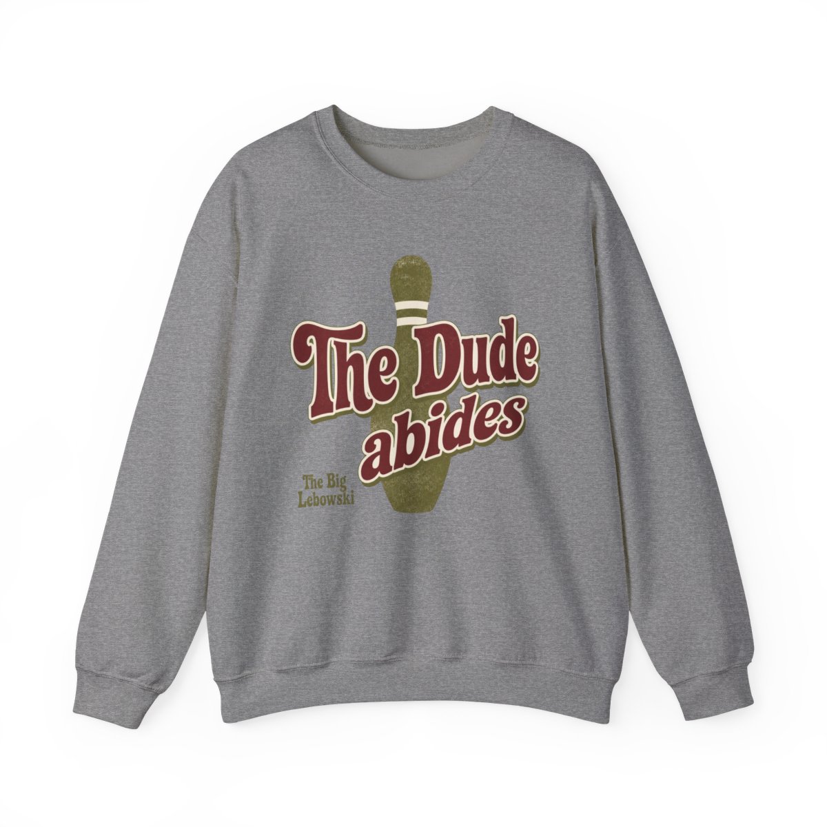The Big Lebowski "The Dude abides" Crewneck - alternate angle 2, merchandise