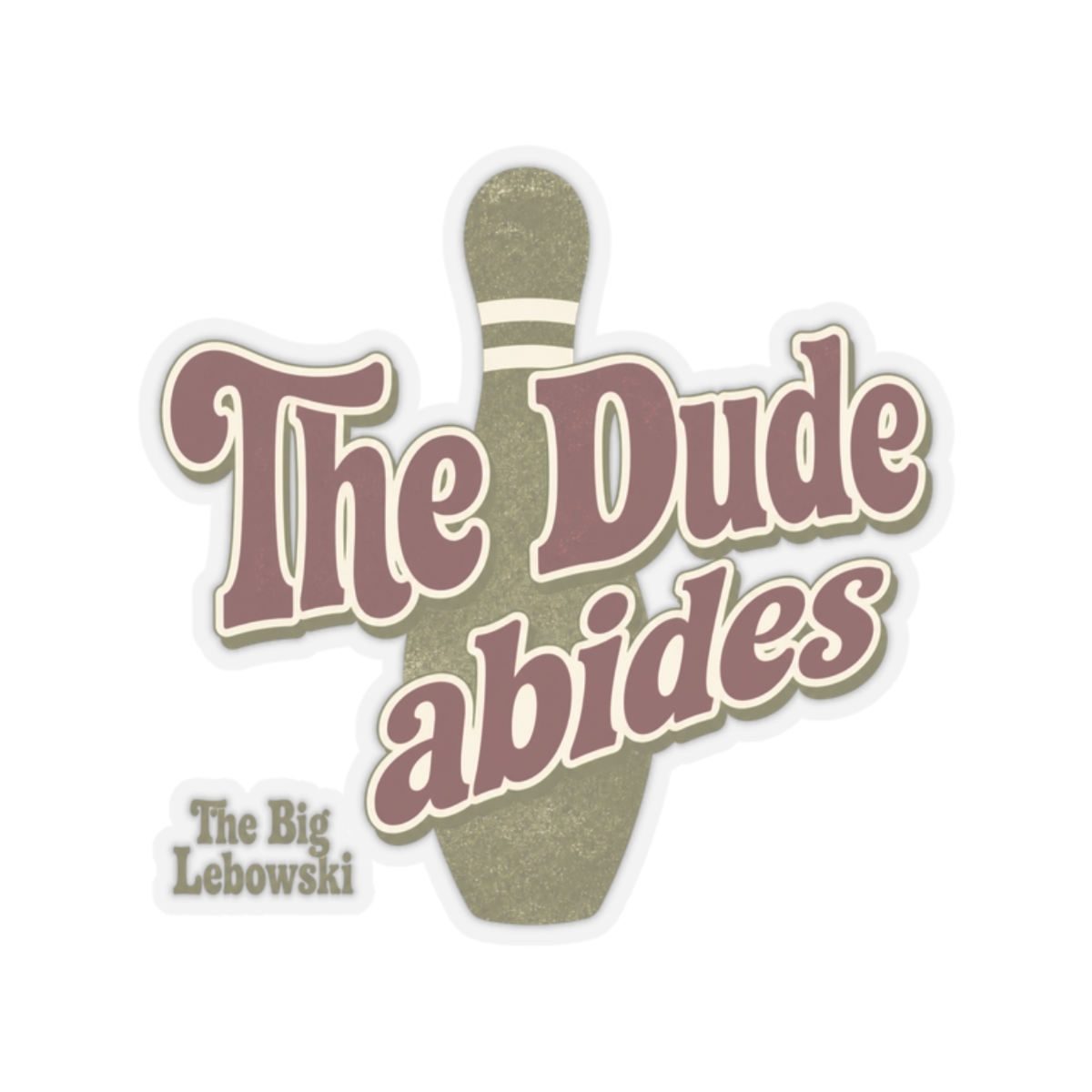 The Big Lebowski "The Dude abides" Sticker