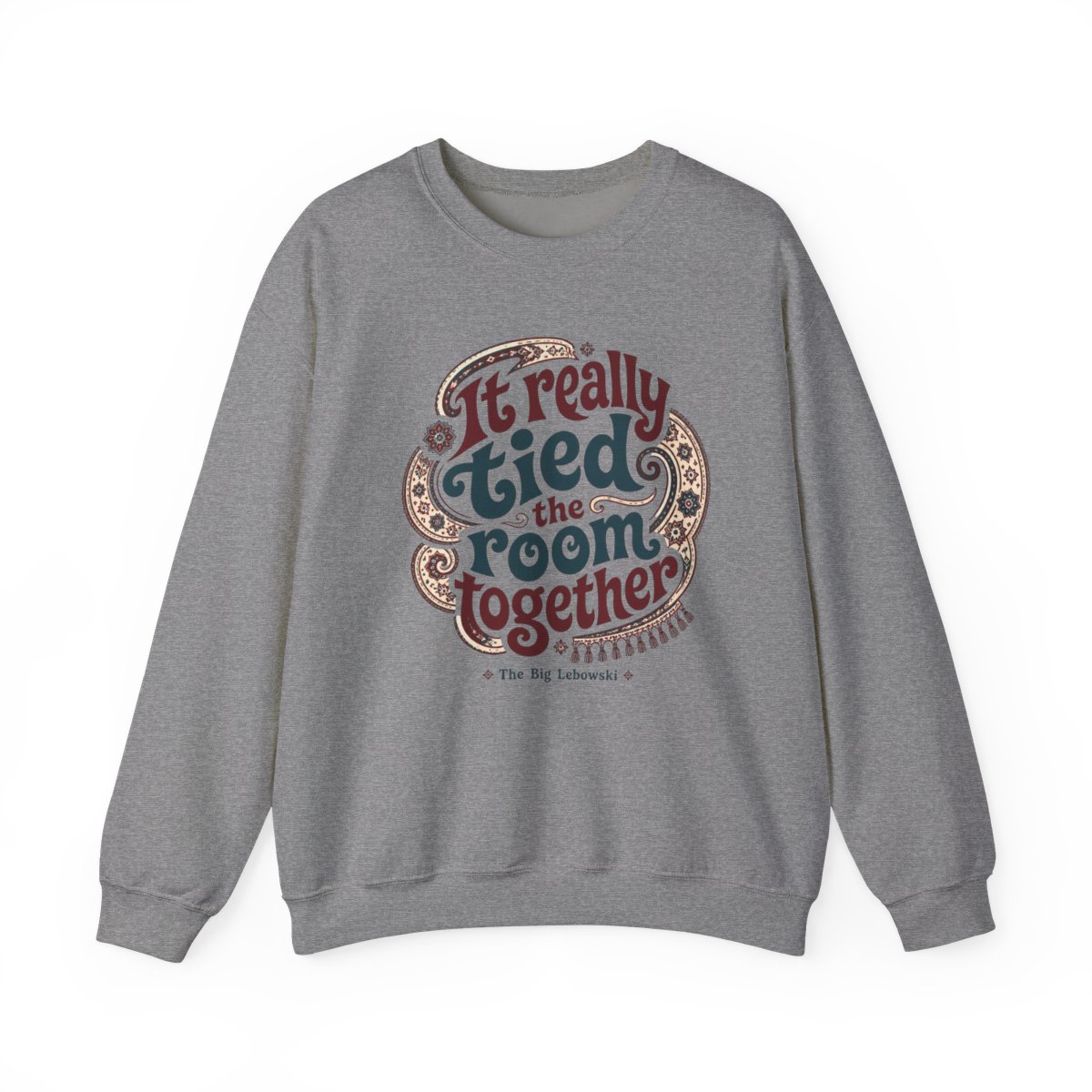 The Big Lebowski "It really tied the room together" Crewneck - alternate angle 2, merchandise