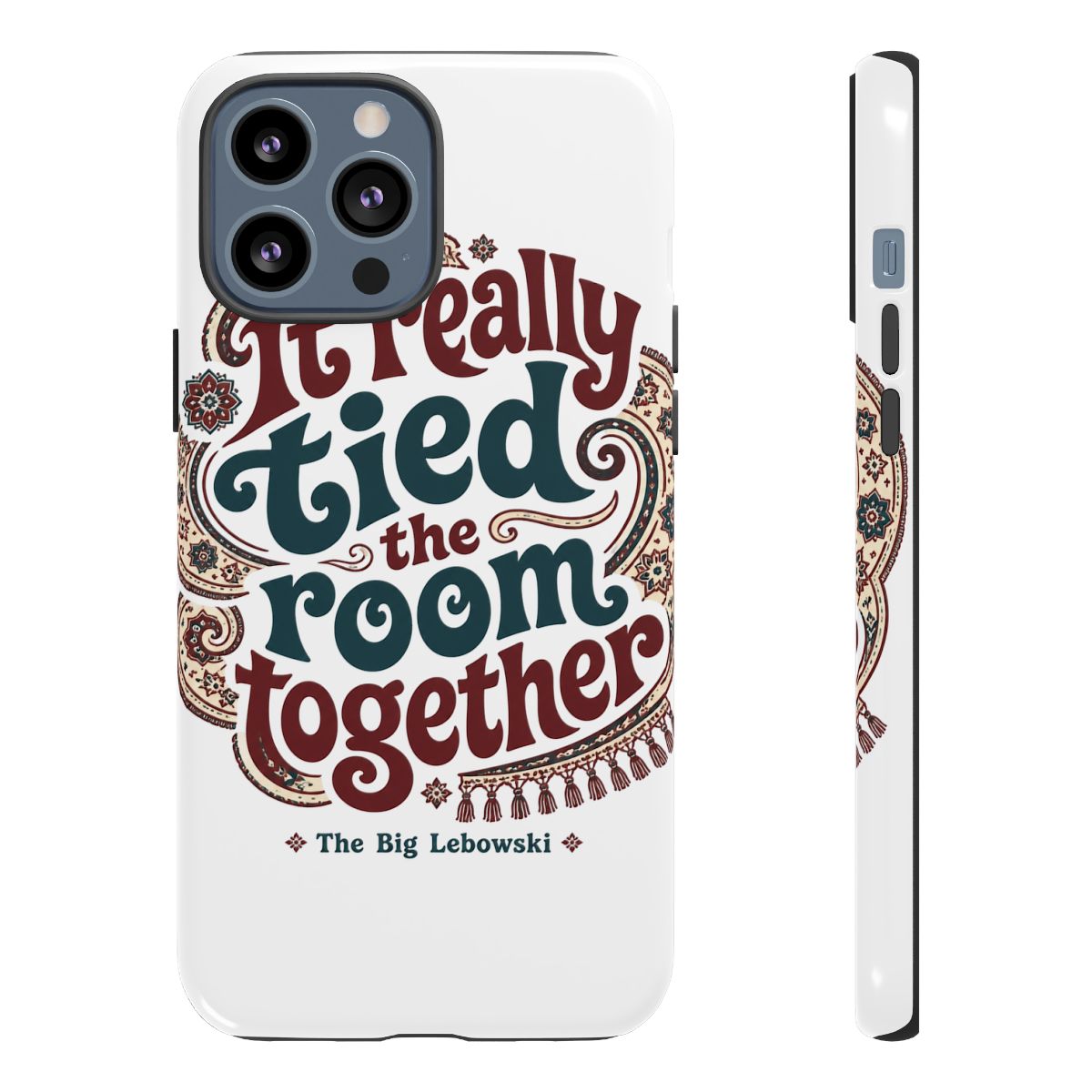 The Big Lebowski "It really tied the room together" Phone Case - alternate angle 2, merchandise