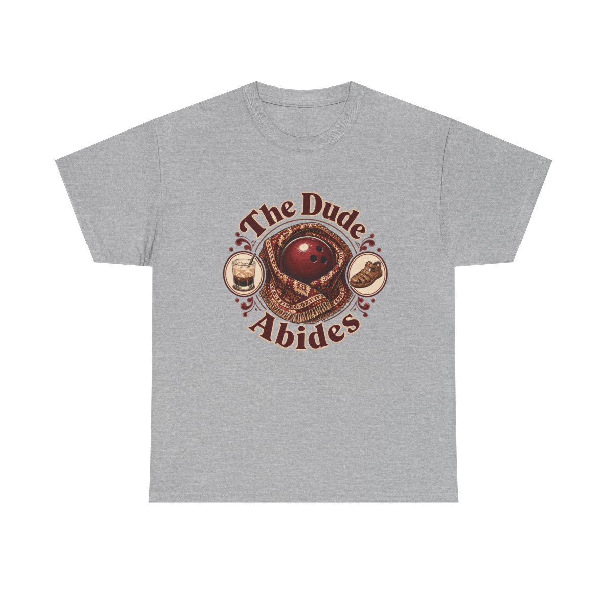 The Big Lebowski "The Dude Abides" Unisex Tee - alternate angle 2, merchandise