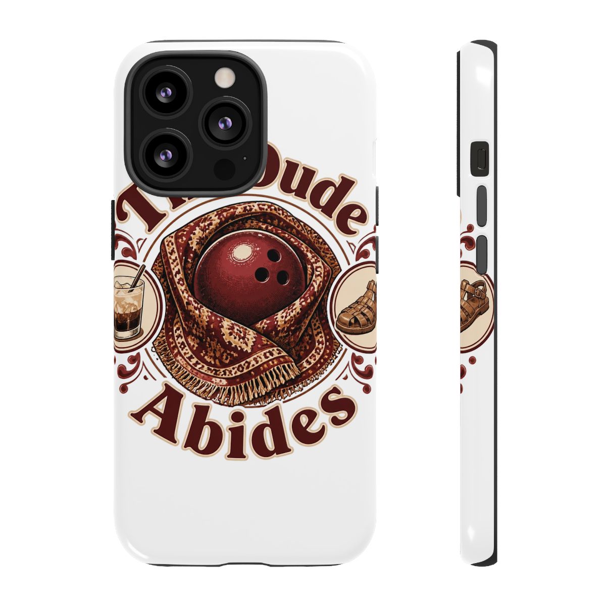 The Big Lebowski "The Dude Abides" Phone Case - alternate angle 1, merchandise