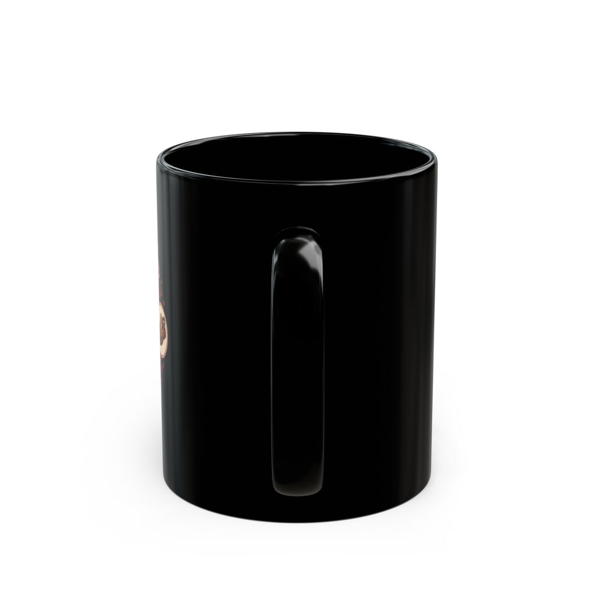 The Big Lebowski "The Dude Abides" Black Mug - alternate angle 4, merchandise