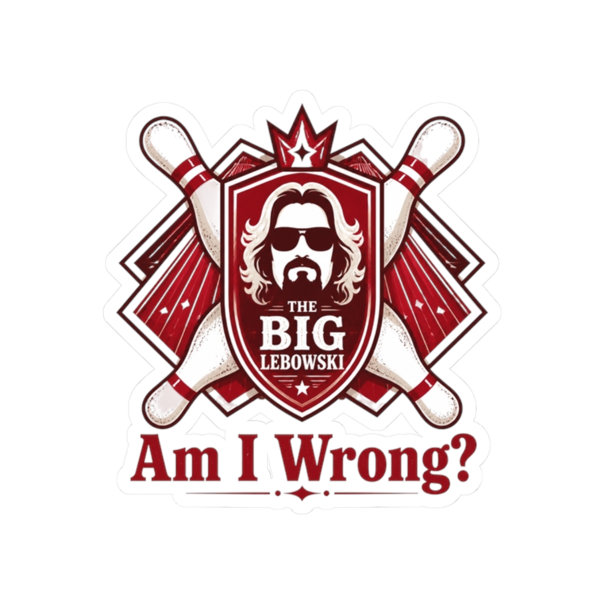 The Big Lebowski "Am I Wrong?" Sticker - Official Stickers merchandise