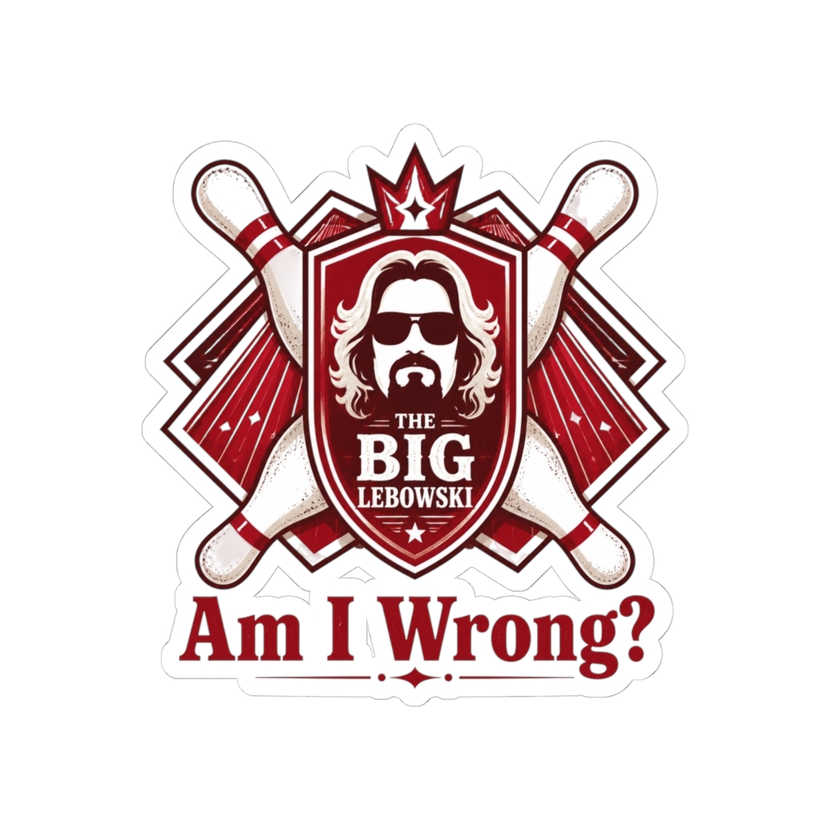 The Big Lebowski "Am I Wrong?" Sticker - Official Stickers merchandise