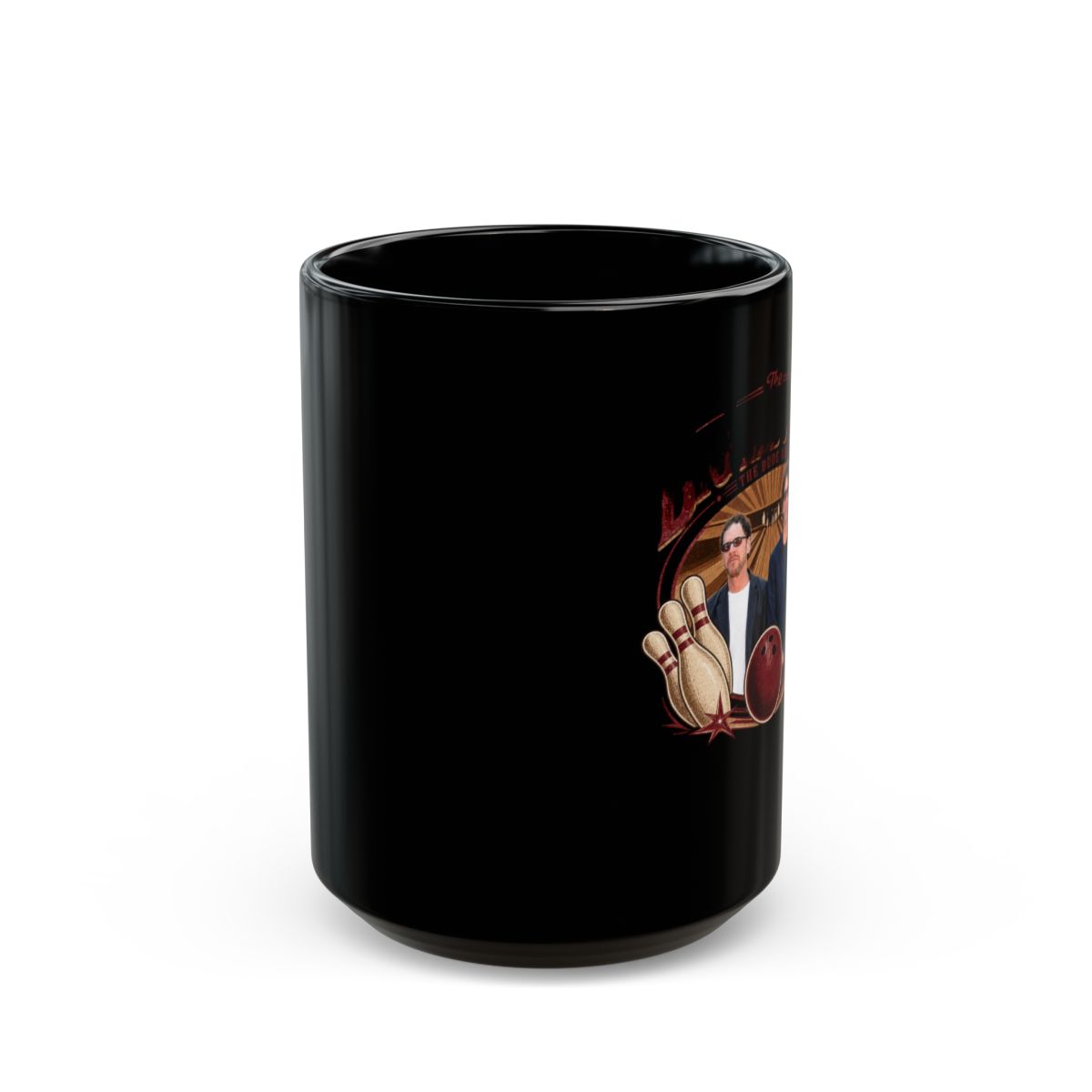The Big Lebowski "The Big Lebowski" Black Mug - alternate angle 2, merchandise