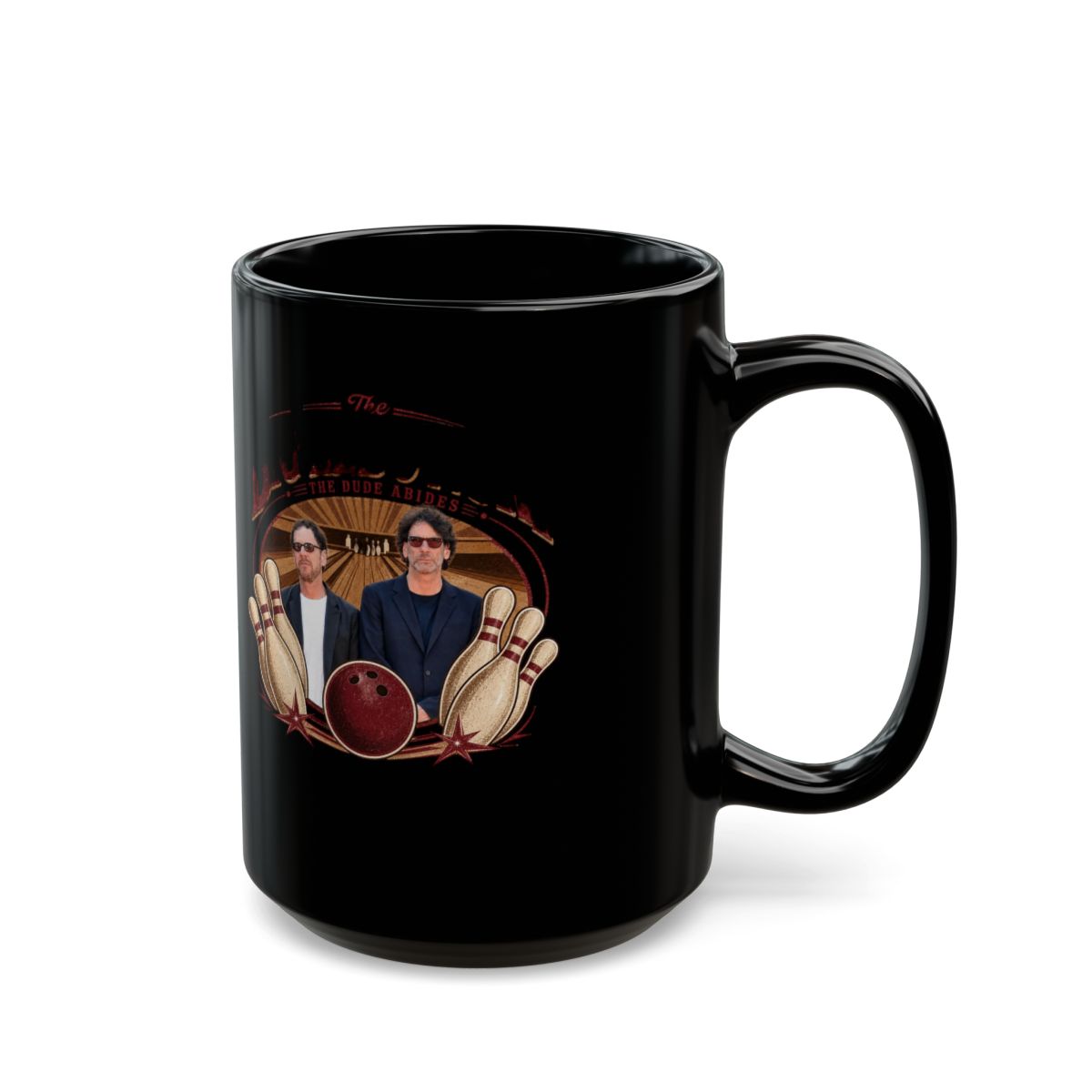 The Big Lebowski "The Big Lebowski" Black Mug - alternate angle 5, merchandise