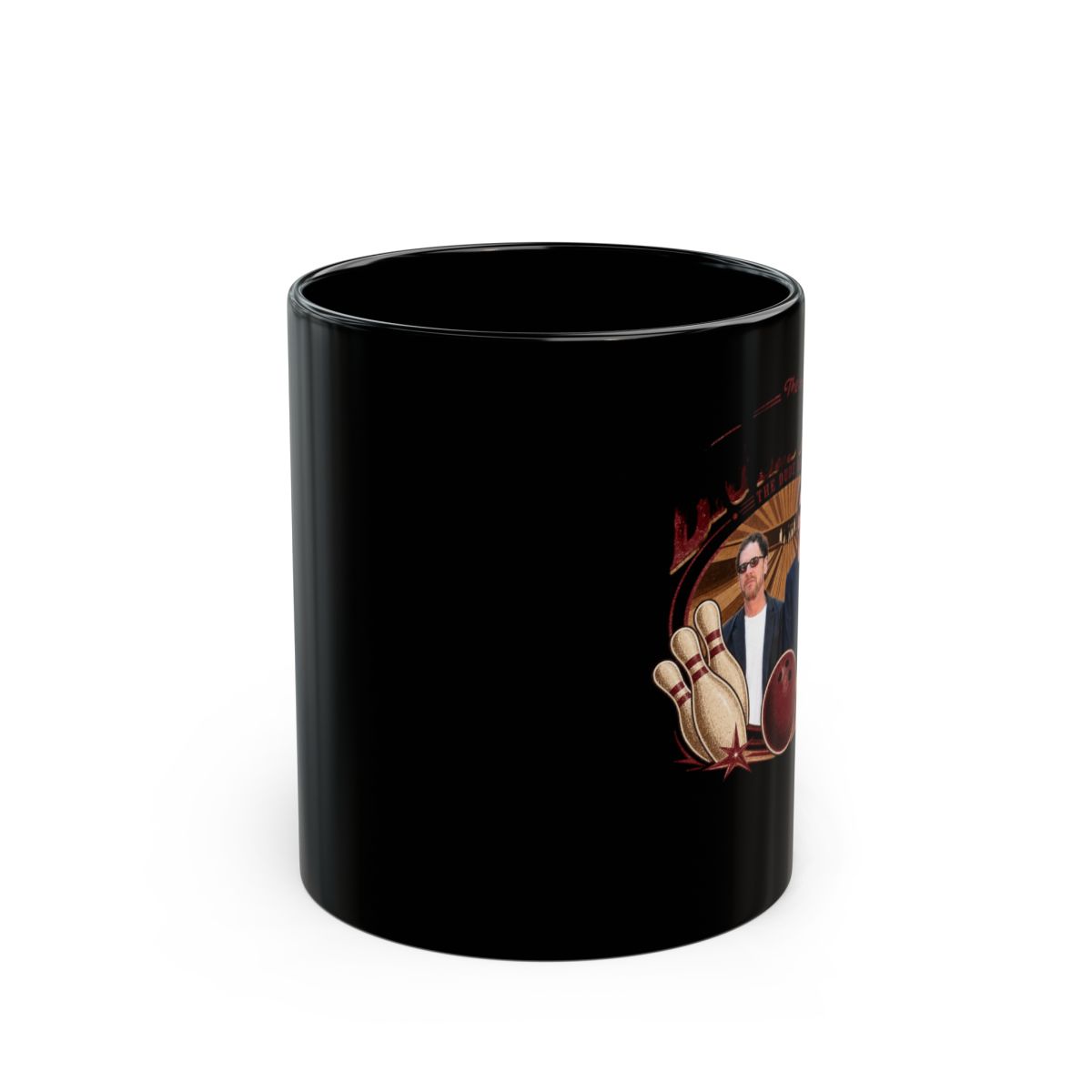 The Big Lebowski "The Big Lebowski" Black Mug - alternate angle 1, merchandise