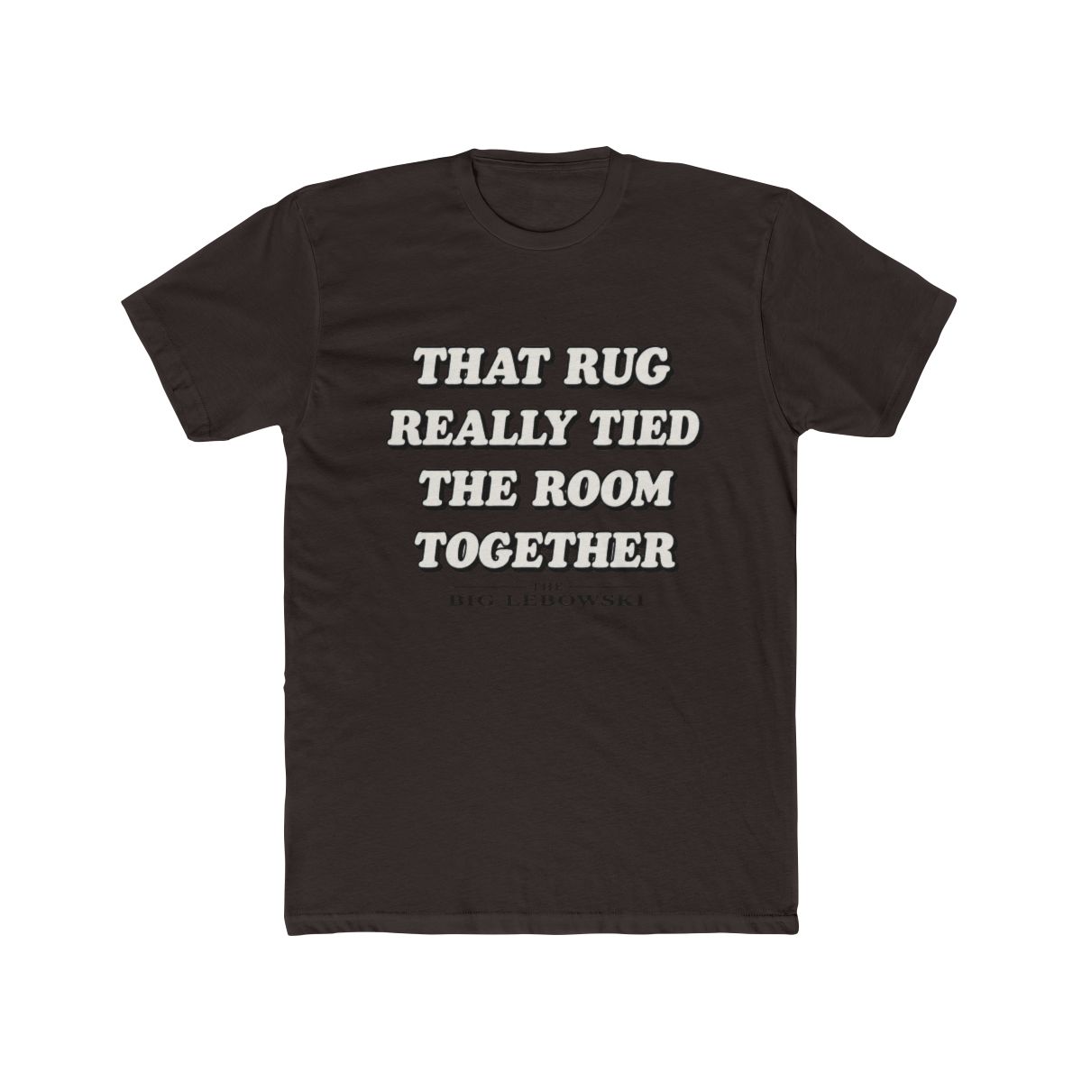 Rug Really Tied Room Together T Shirt | The Big Lebowski - alternate angle 5, merchandise