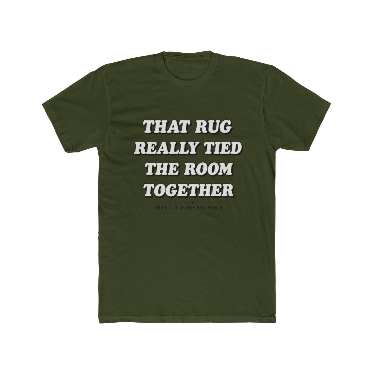 Rug Really Tied Room Together T Shirt | The Big Lebowski - alternate angle 5, merchandise