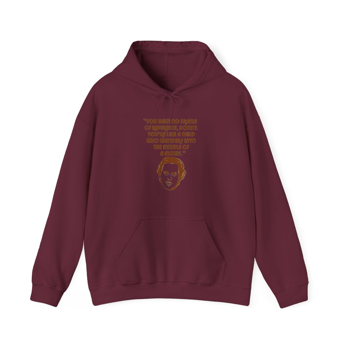 No Frame of Reference, Donny - Big Lebowski Movie Hoodie | The Big Lebowski - alternate angle 3, merchandise