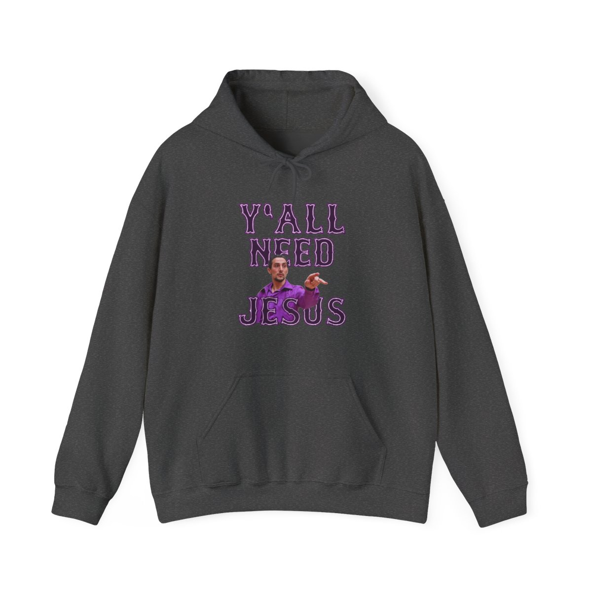 Y'all Need Jesus - Big Lebowski Movie Hoodie | The Big Lebowski - alternate angle 4, merchandise