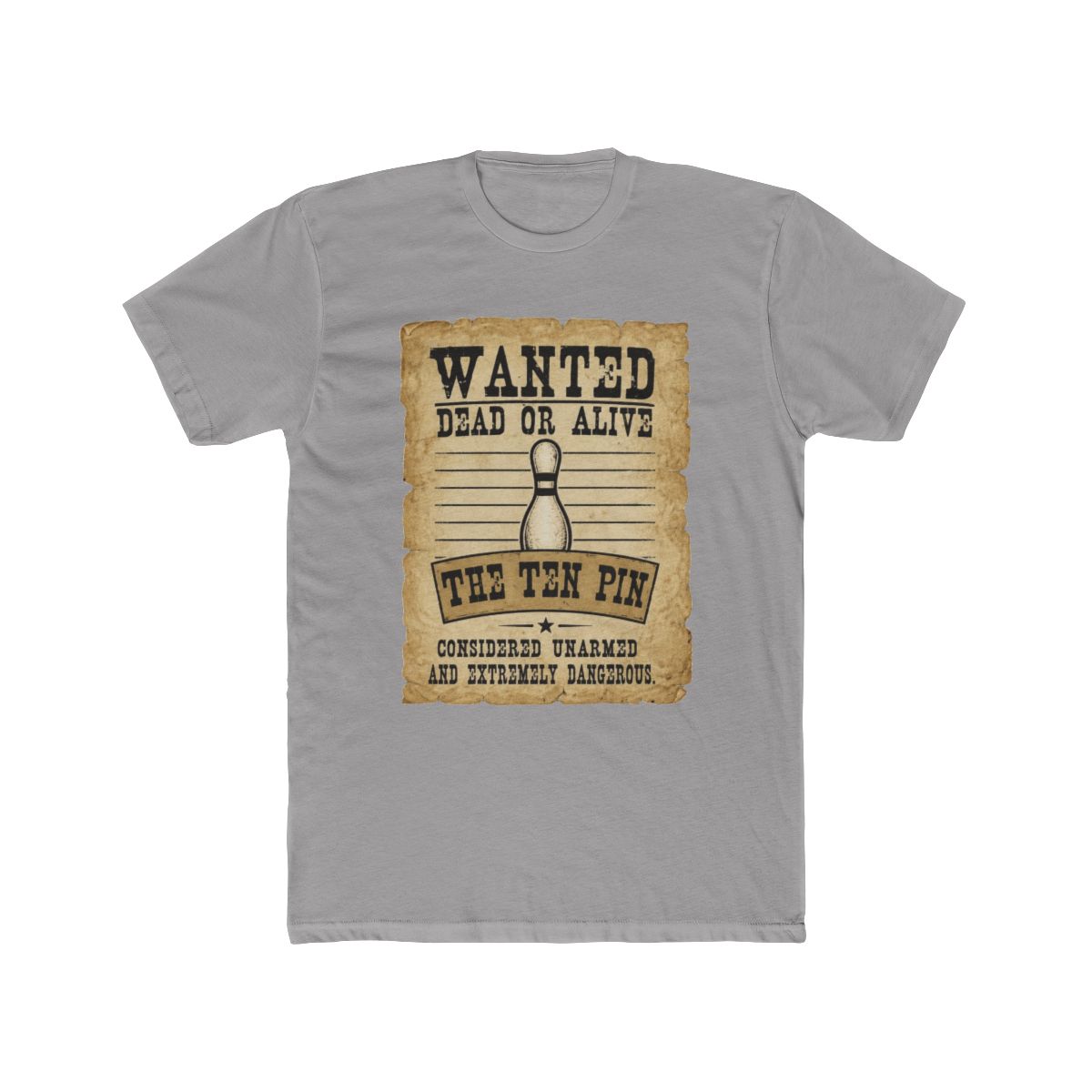Wanted Dead Or Alive The Ten Pin Bowling T Shirt | The Big Lebowski