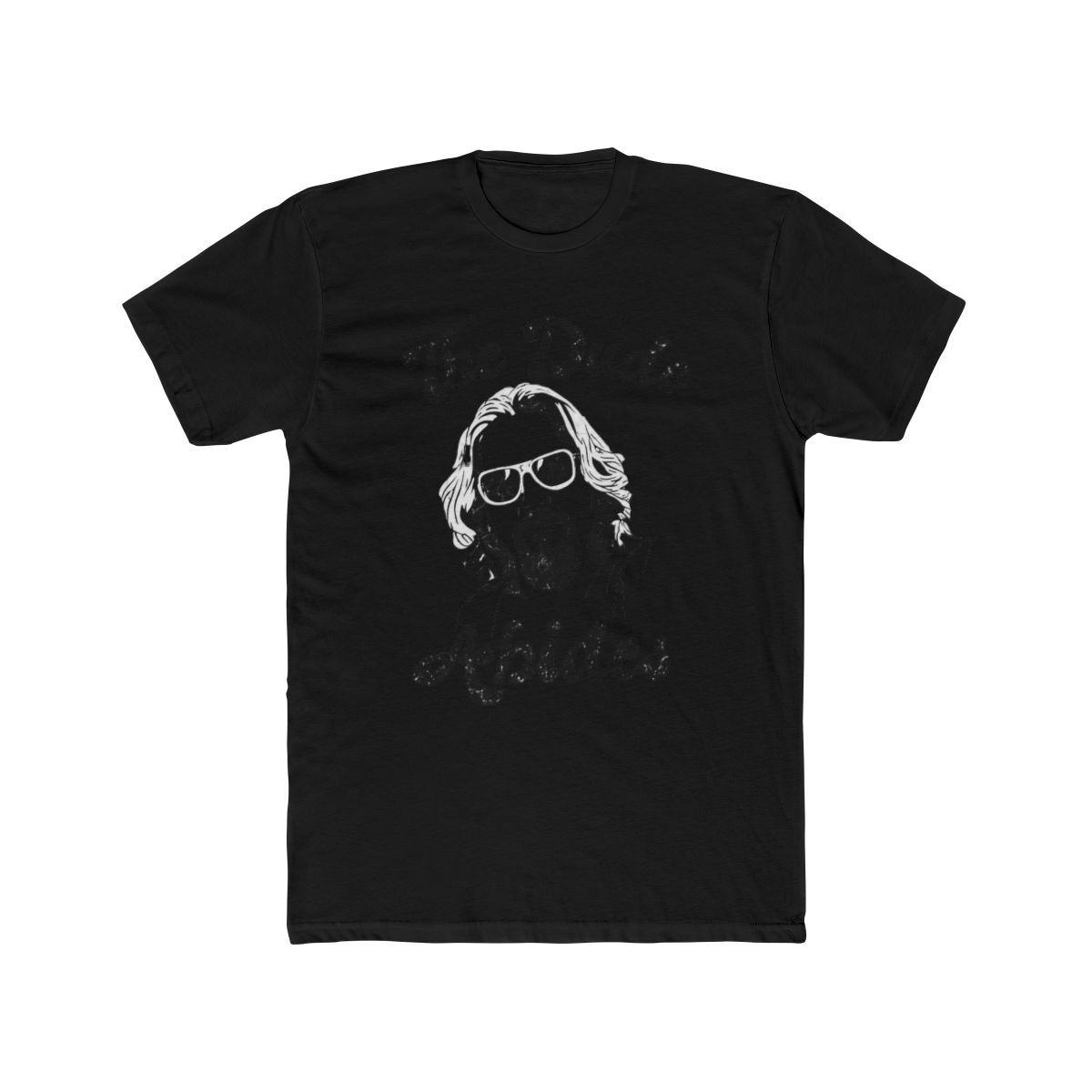 American Classics The Big Lebowski 90s Movie The Dude Abides Adult Short Sleeve T Shirt Graphic Tee - alternate angle 3, merchandise
