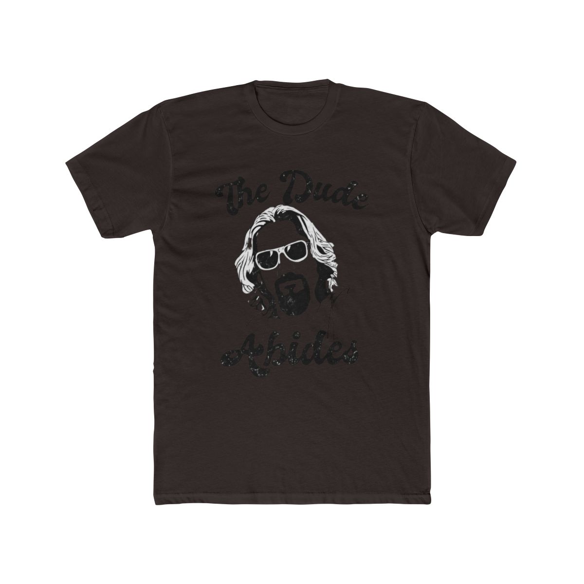 American Classics The Big Lebowski 90s Movie The Dude Abides Adult Short Sleeve T Shirt Graphic Tee - alternate angle 5, merchandise