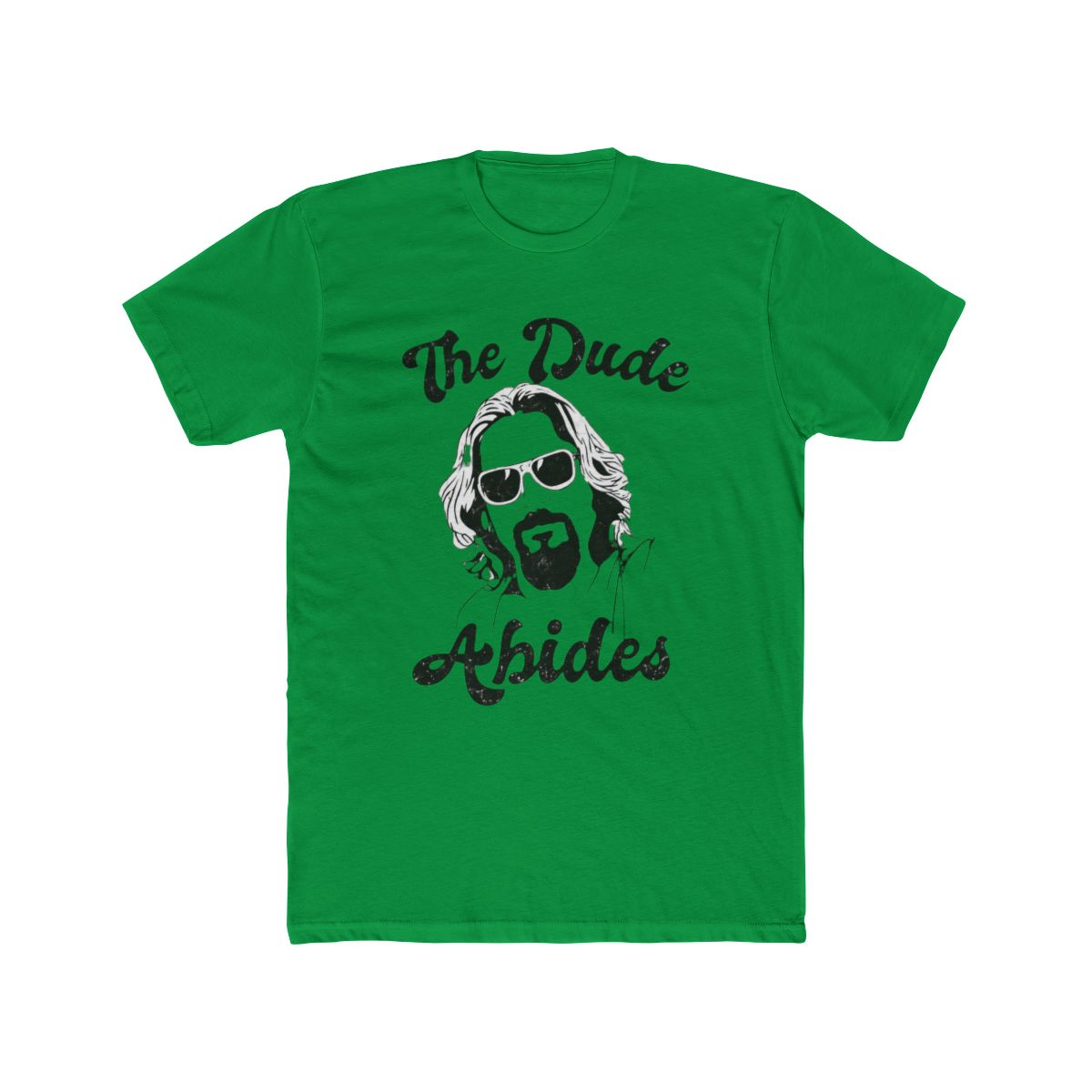 American Classics The Big Lebowski 90s Movie The Dude Abides Adult Short Sleeve T Shirt Graphic Tee - alternate angle 2, merchandise