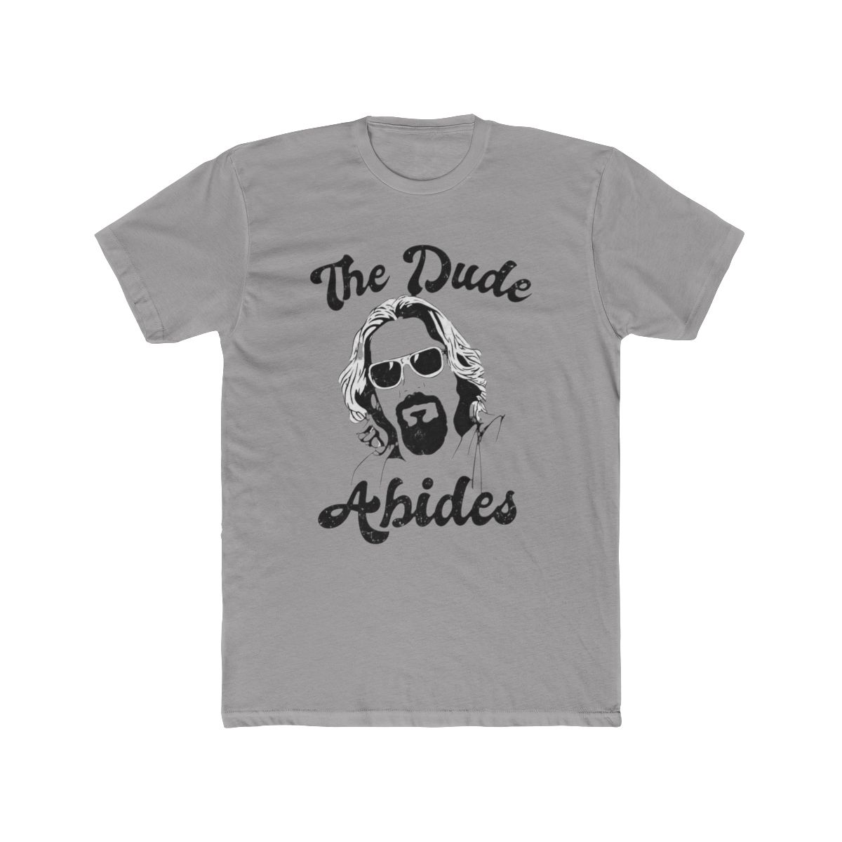 American Classics The Big Lebowski 90s Movie The Dude Abides Adult Short Sleeve T Shirt Graphic Tee - alternate angle 4, merchandise