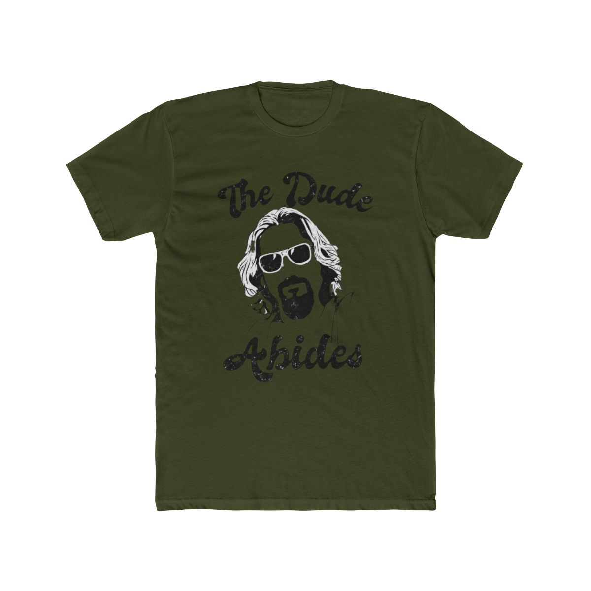 American Classics The Big Lebowski 90s Movie The Dude Abides Adult Short Sleeve T Shirt Graphic Tee
