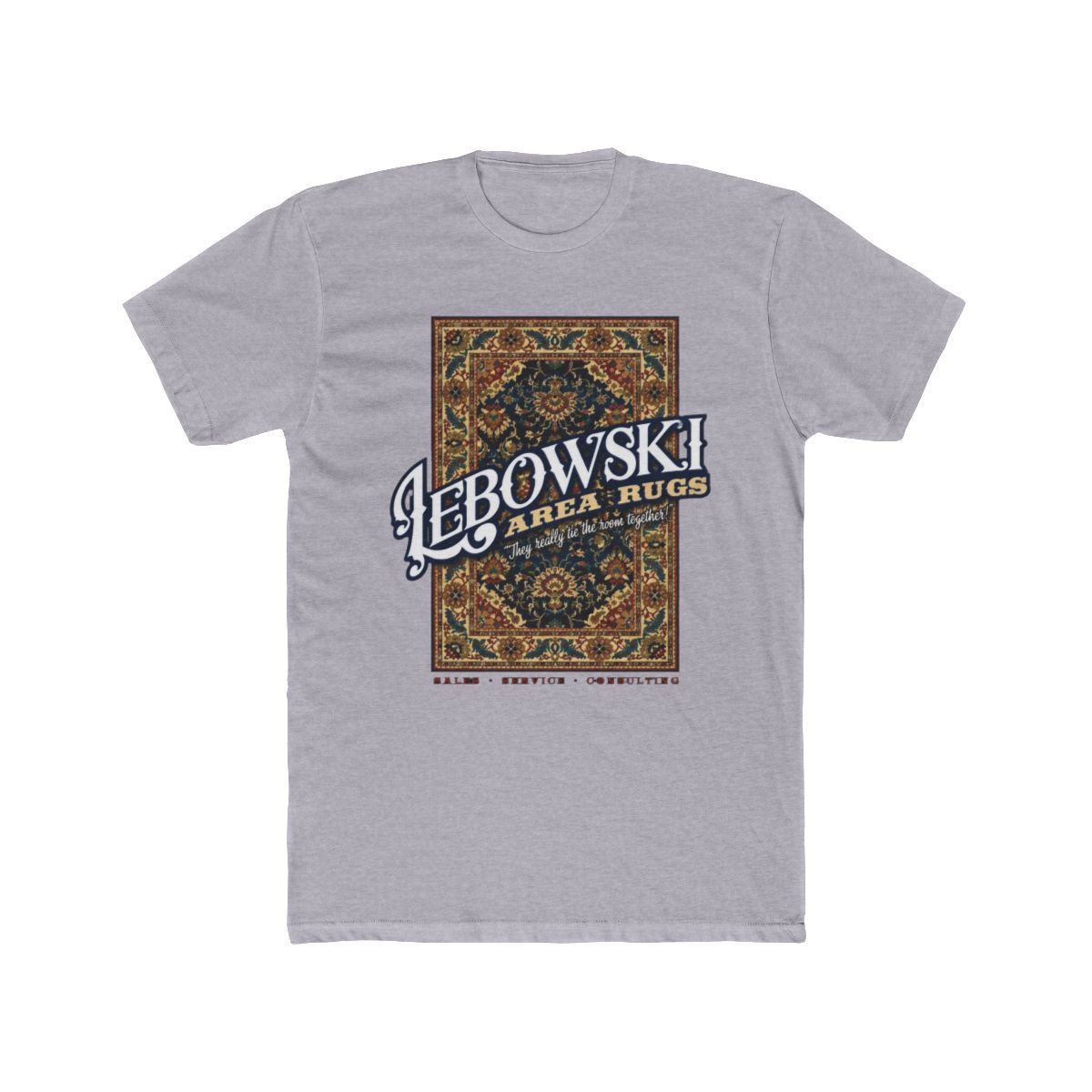 Lebowski Area Rugs T Shirt | The Big Lebowski - alternate angle 5, merchandise