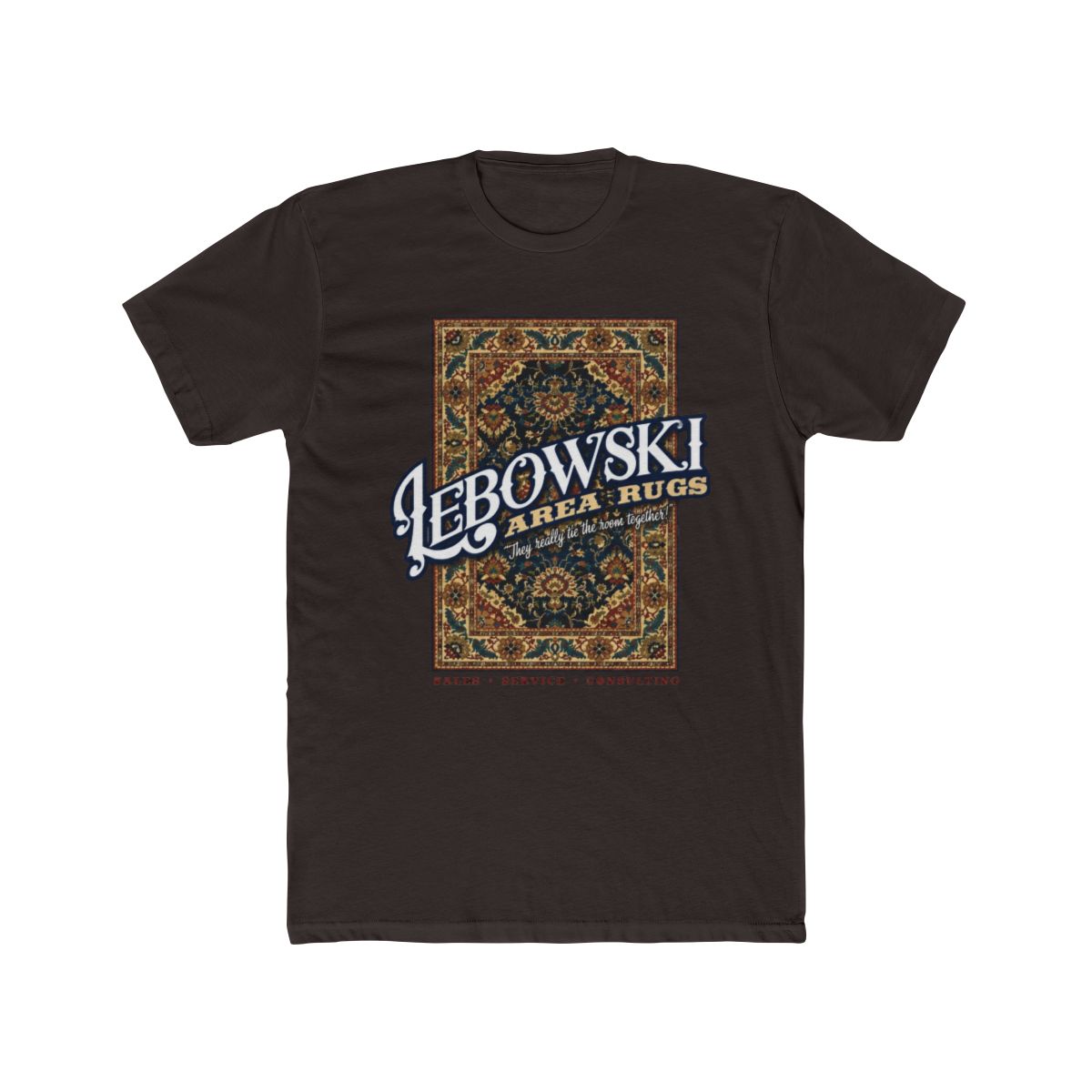 Lebowski Area Rugs T Shirt | The Big Lebowski - alternate angle 3, merchandise