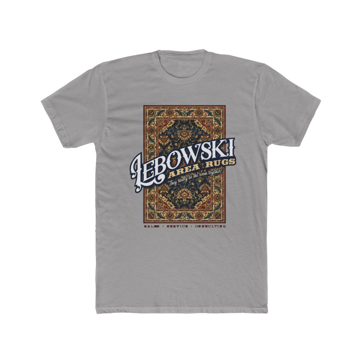 Lebowski Area Rugs T Shirt | The Big Lebowski - alternate angle 2, merchandise
