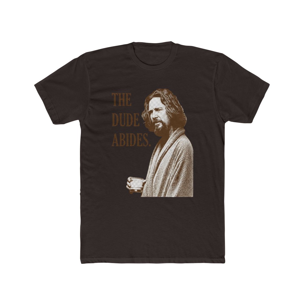 Big Lebowski Dude Abides T Shirt | The Big Lebowski - alternate angle 2, merchandise